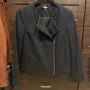 Talbots Black Tweed Blazer